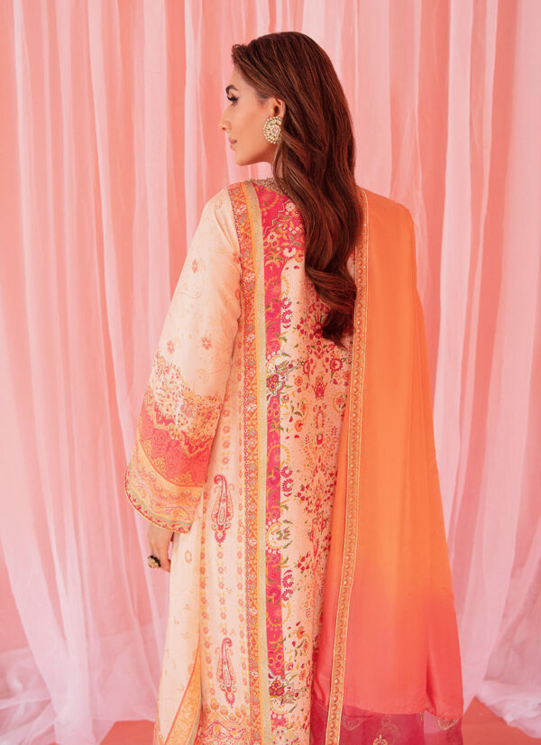 Nur Ivory Shirt And Dupatta - Image 2