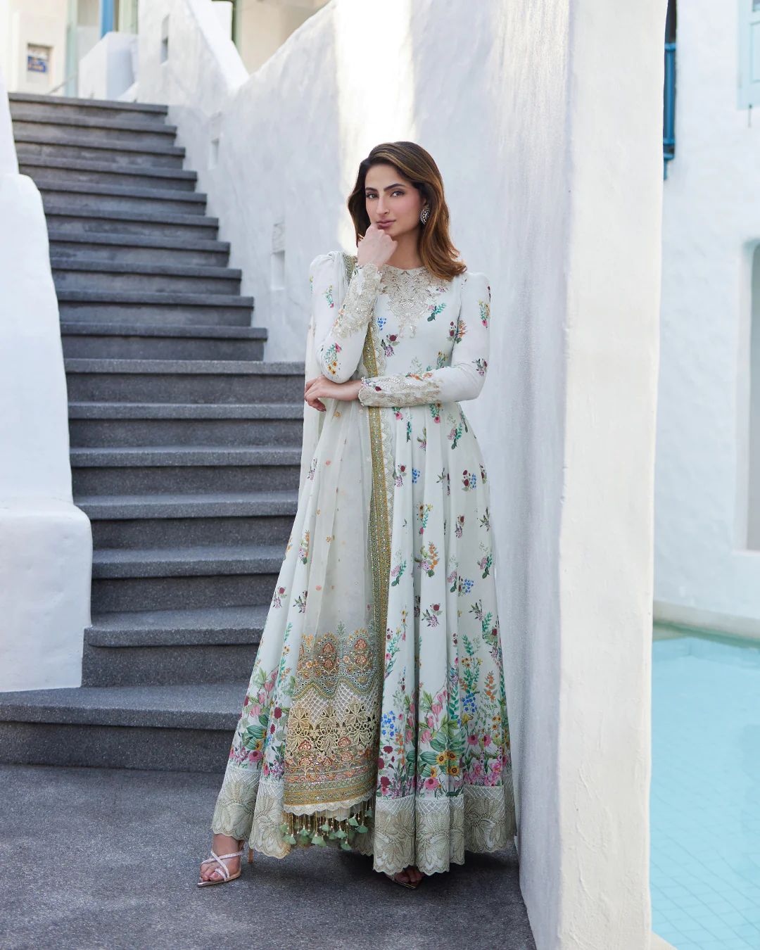 FAIZA saqlain uk lawn collection liliana 2024