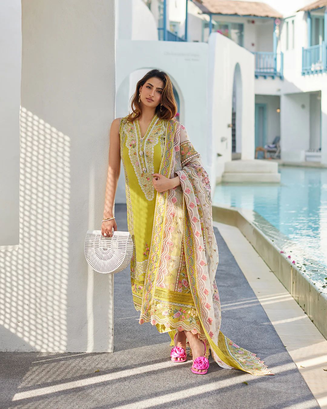 FAIZA saqlain uk lawn collection liliana 2024