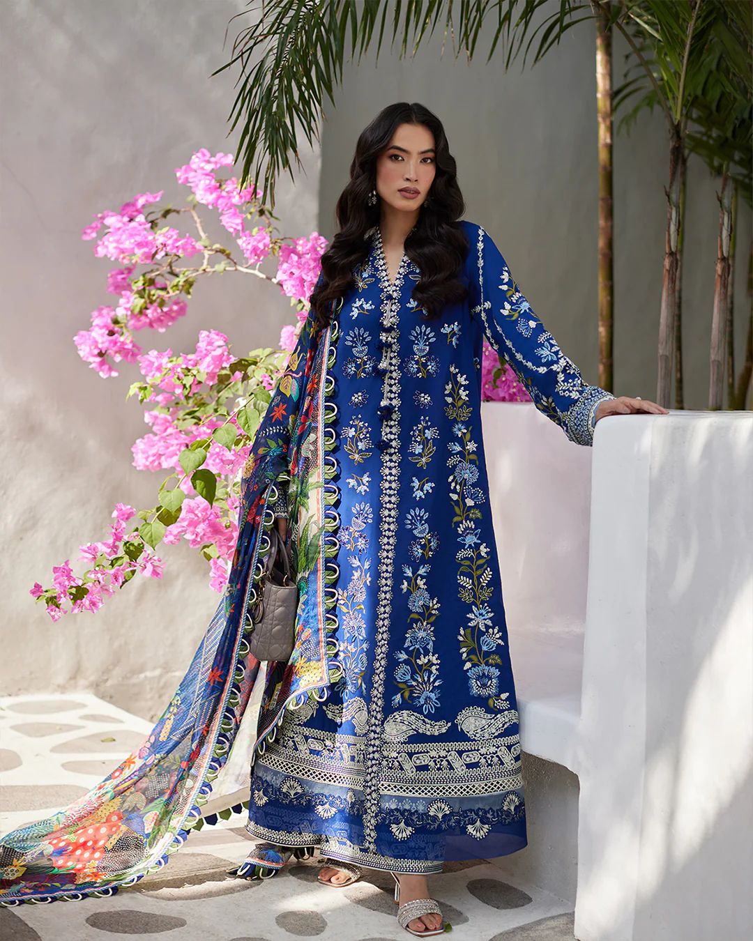 FAIZA saqlain uk lawn collection liliana 2024