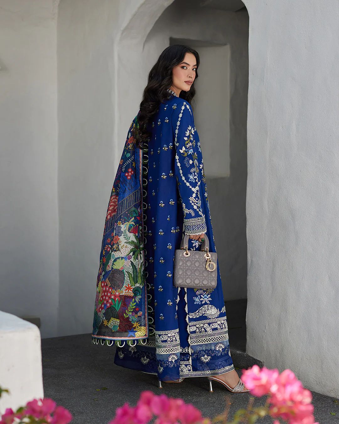 FAIZA saqlain uk lawn collection liliana 2024