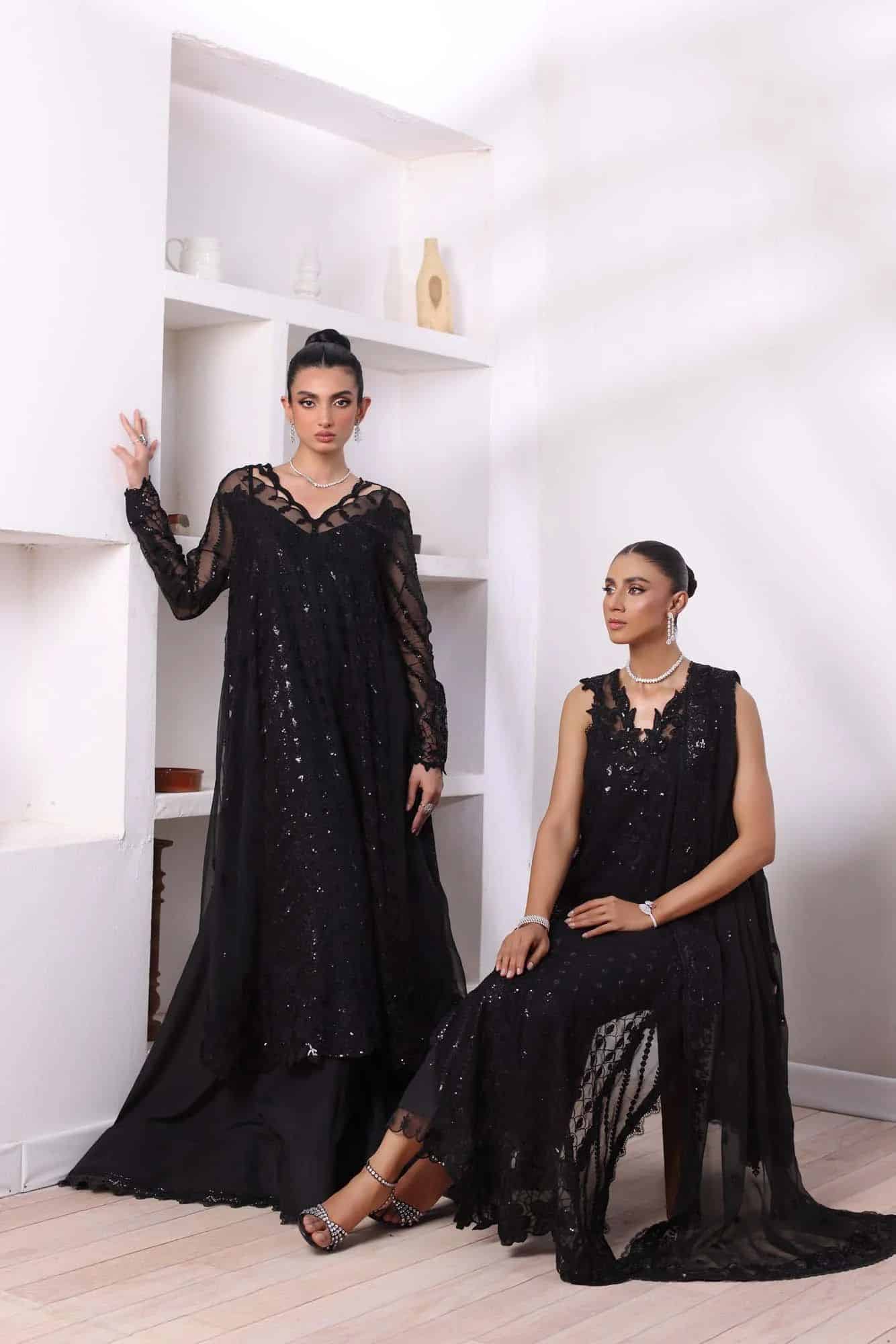 noor by Saadia Asad chiffon collection