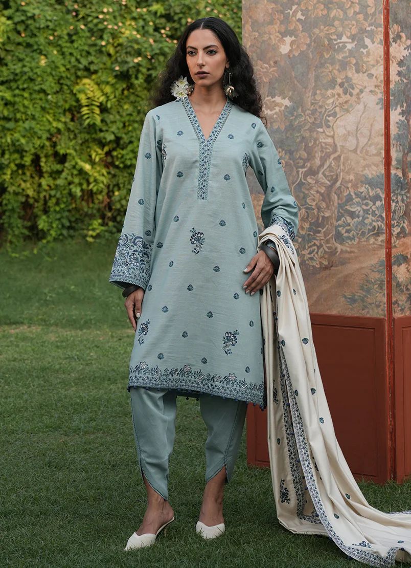 image winterkari Chikankari suits 2024