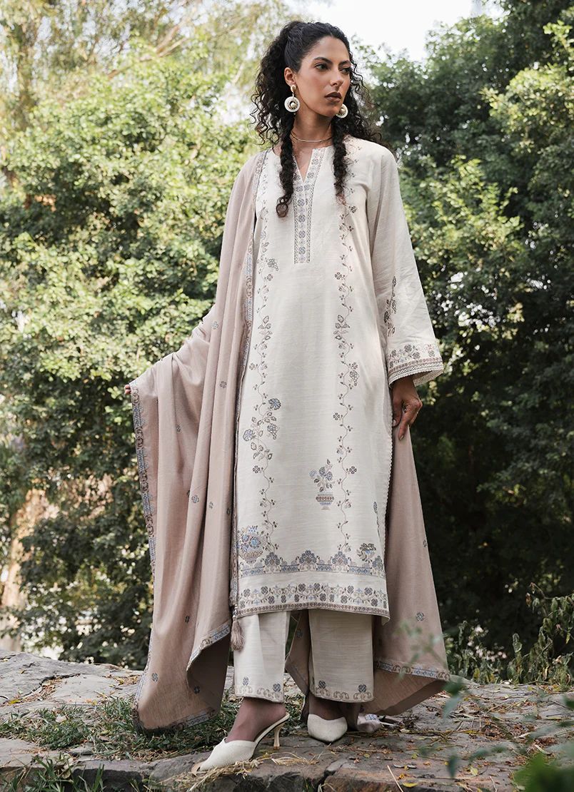 image winterkari Chikankari suits 2024