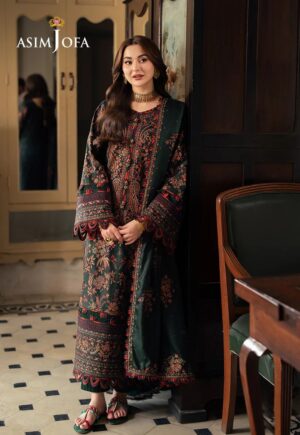 Asim Jofa pashmina collection winter suits collection Uk