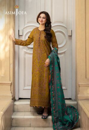 Asim Jofa pashmina collection winter suits collection Uk