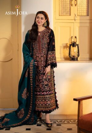 Asim Jofa pashmina collection winter suits collection Uk