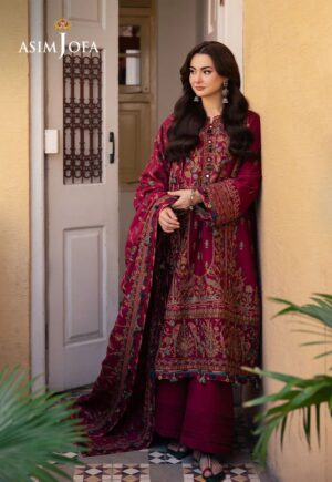 Asim Jofa pashmina collection winter suits collection Uk