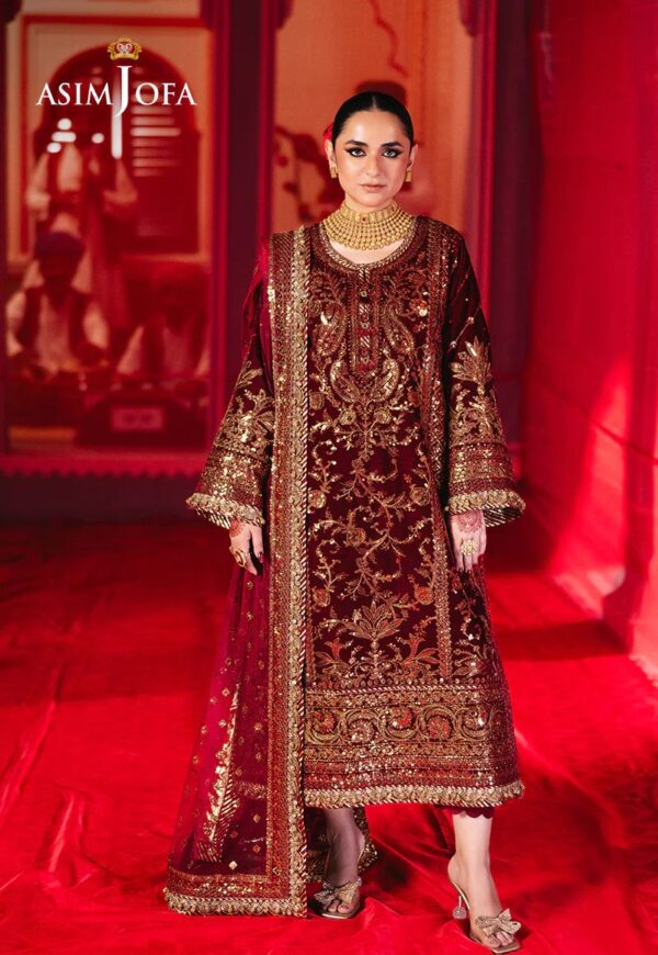 Asim Jofa velvet collection winter suits collection Uk