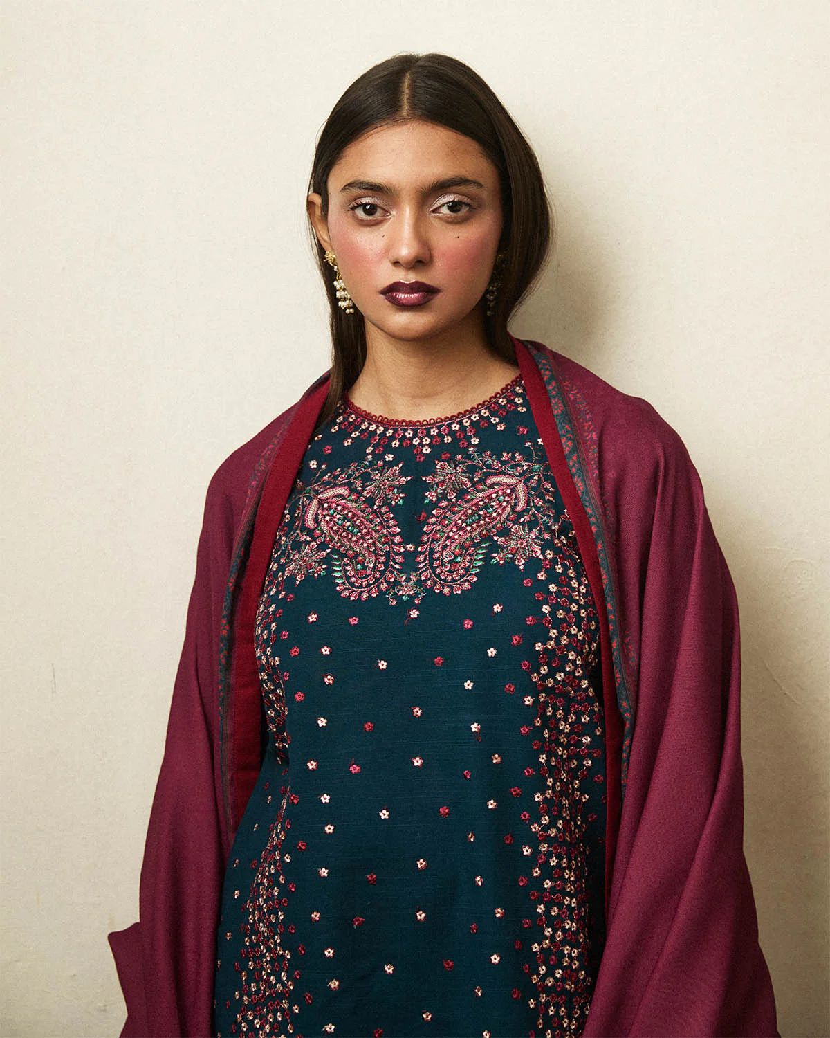 hussain Rehar jugnu winter shawl collection 2024 UK