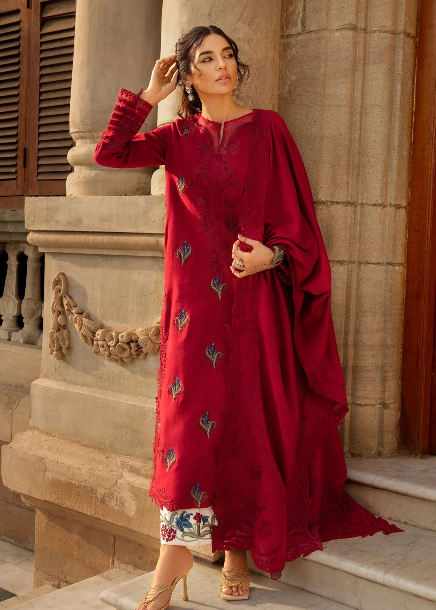 saira shakira /crimson winter collection 2024 uk