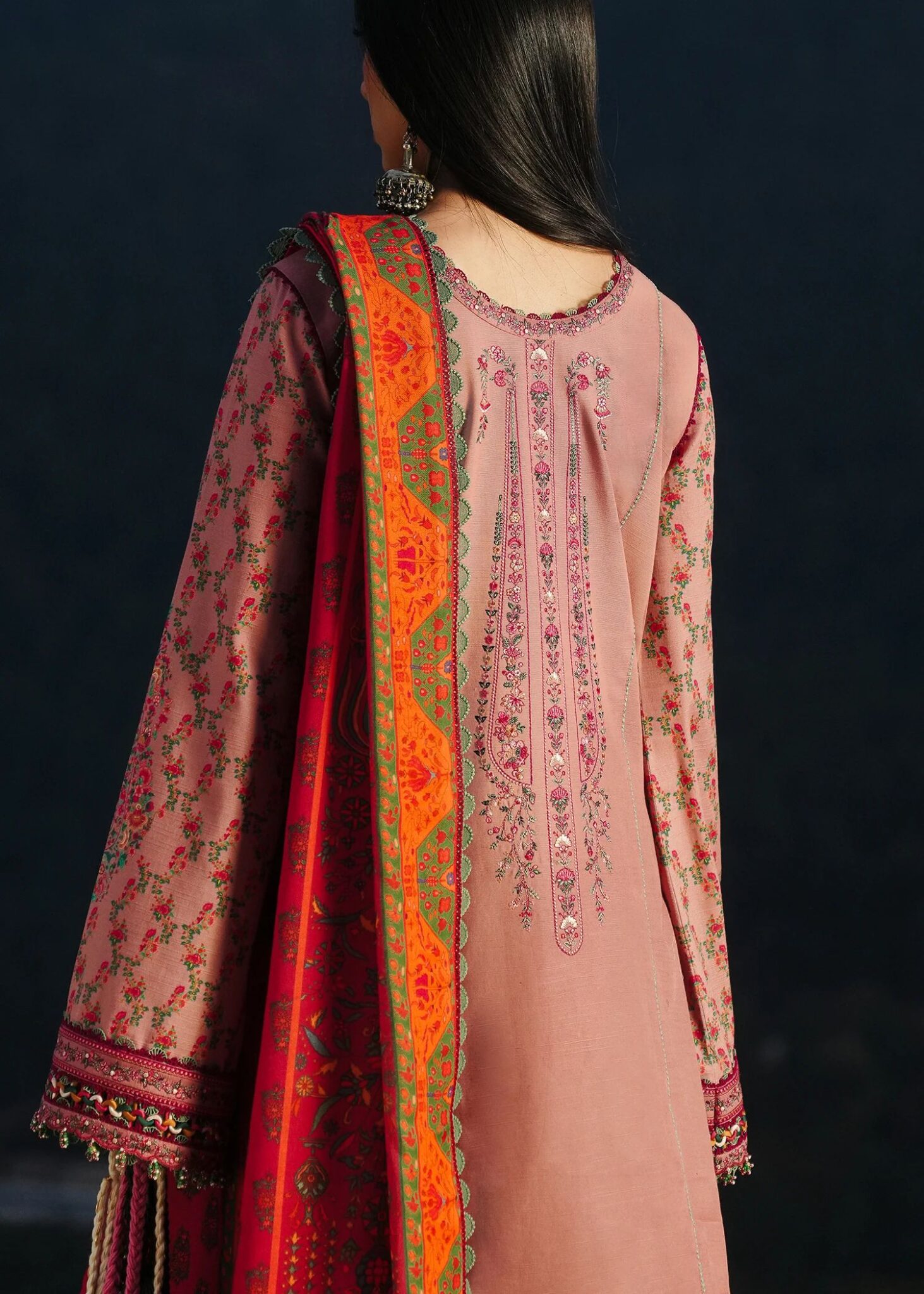 hussain Rehar winter shawl collection 2024 UK