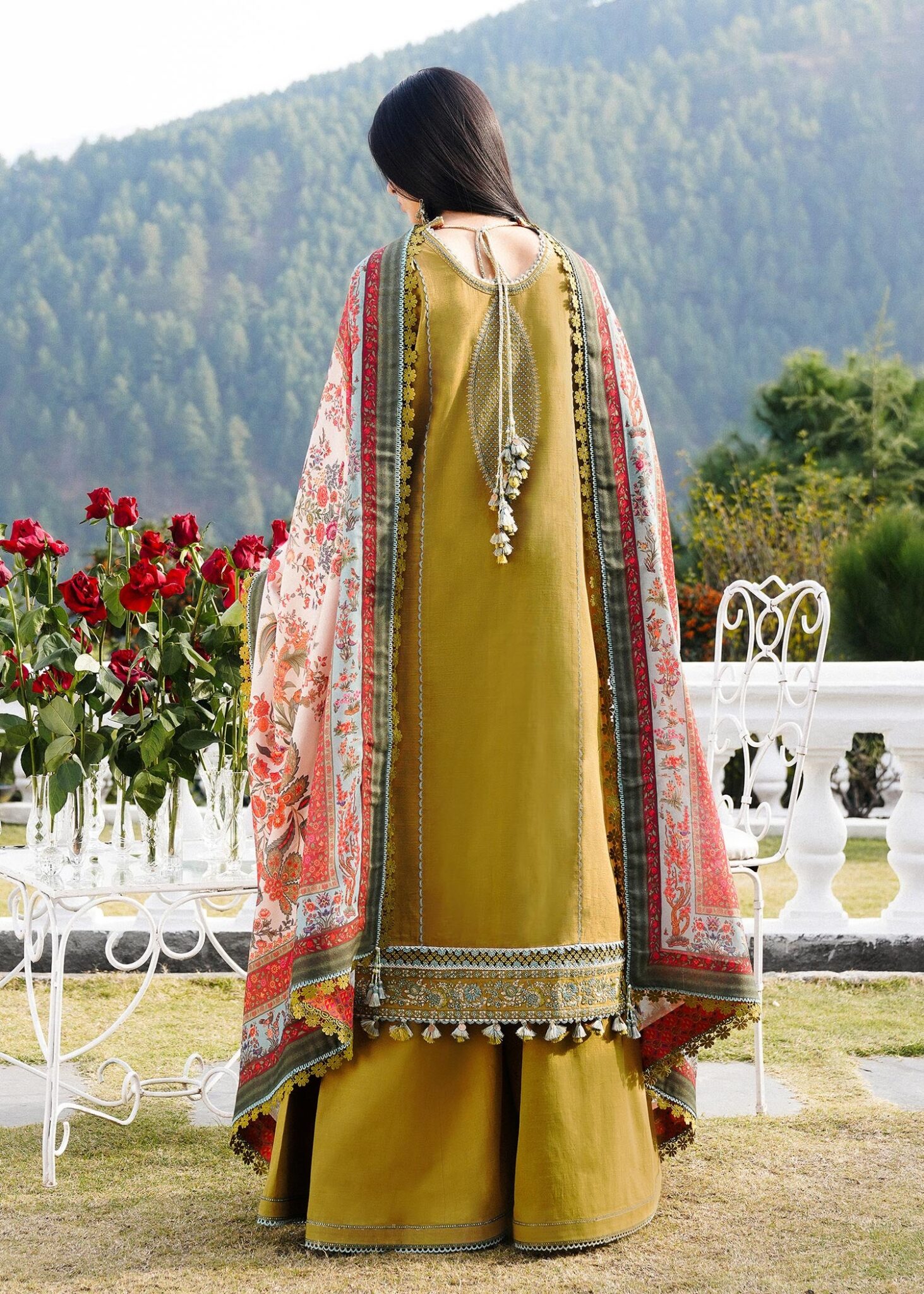 hussain Rehar winter shawl collection 2024 UK