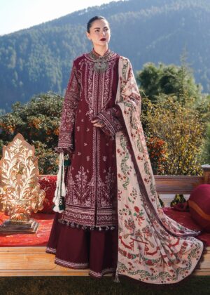 hussain Rehar winter shawl collection 2024 UK