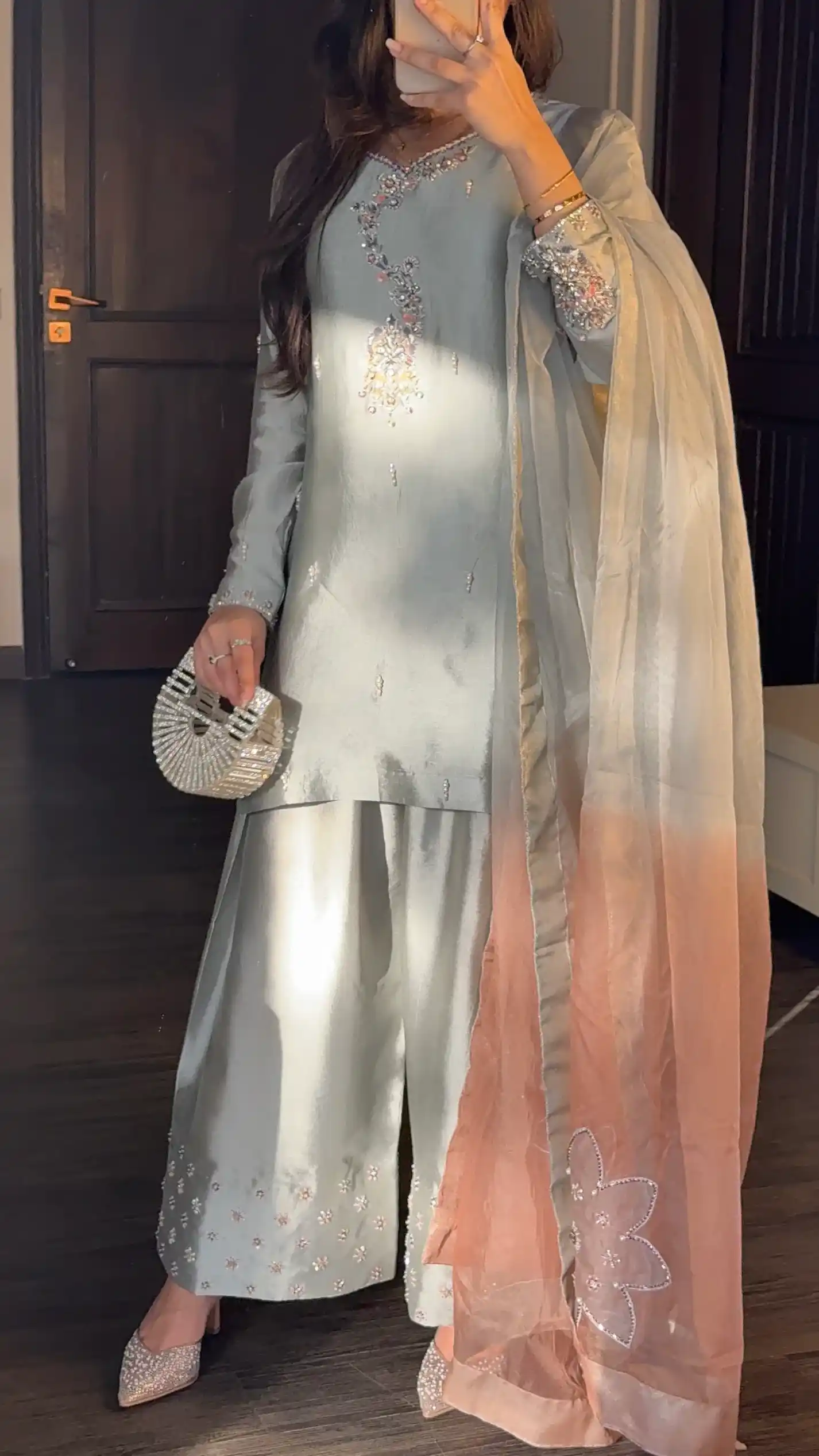 Sitara E Zar- Farshi Shalwar Set