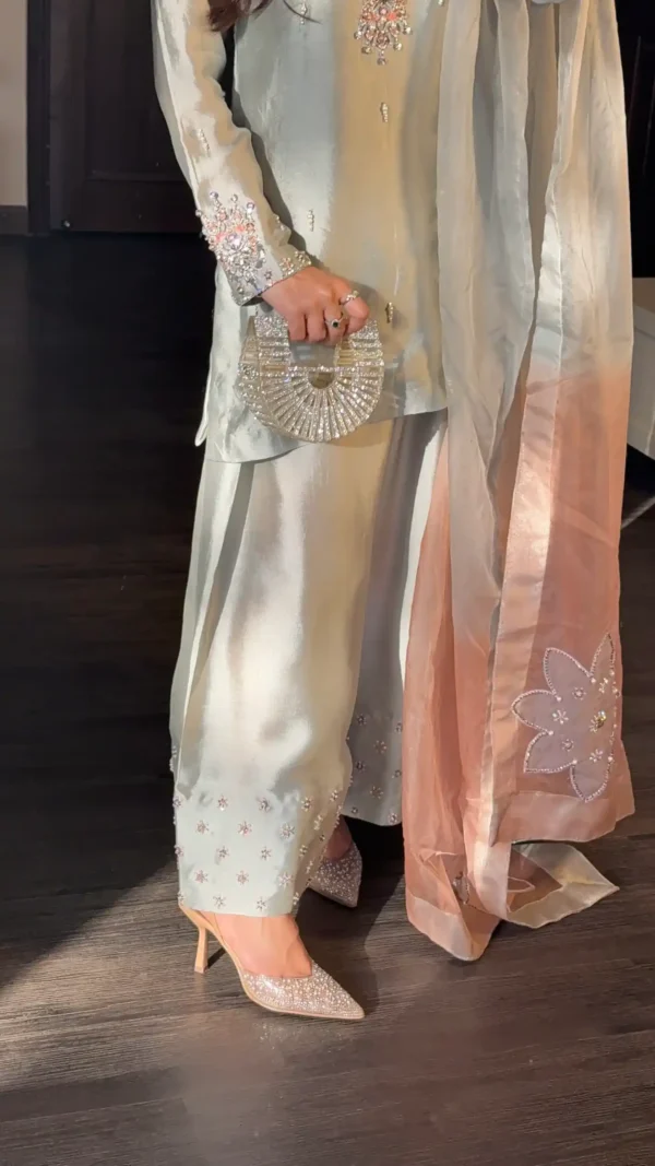 Sitara E Zar- Farshi Shalwar Set - Image 2