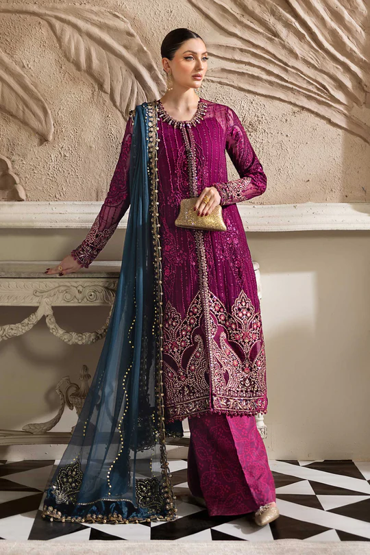 Maria B Chiffon - Magenta