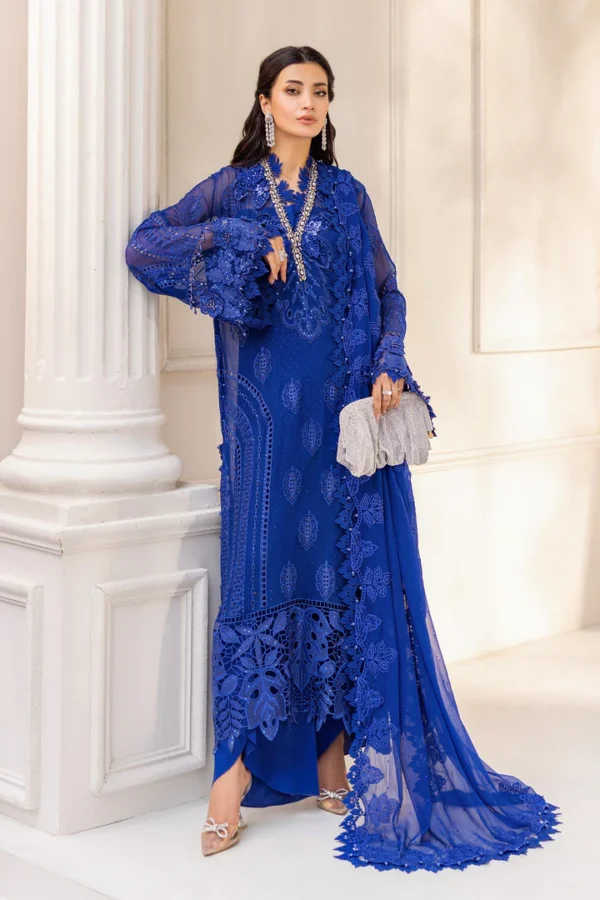Maria B Chiffon - Cobalt Blue - Image 2