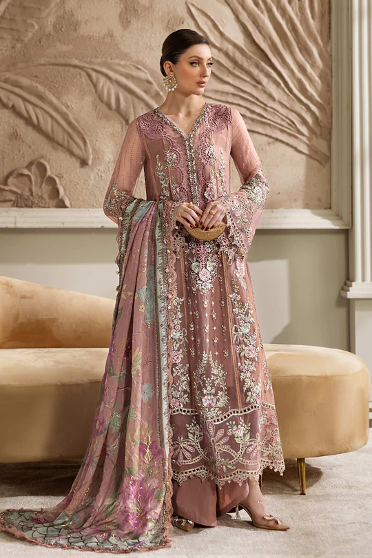 Maria B Chiffon - Tea Pink