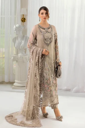 Maria B Chiffon - BEIGE