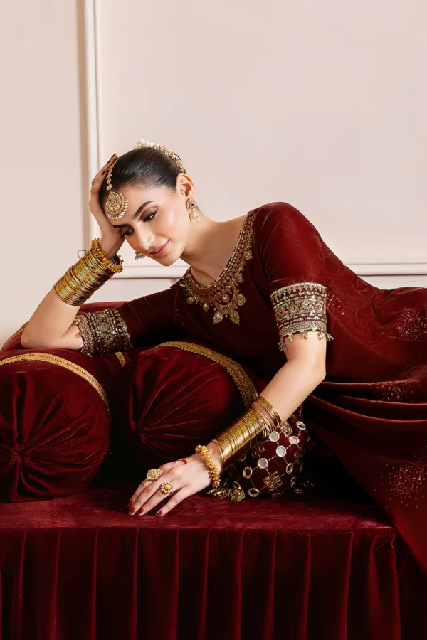 Embroidered Velvet Formal CVF D-13 - Image 2