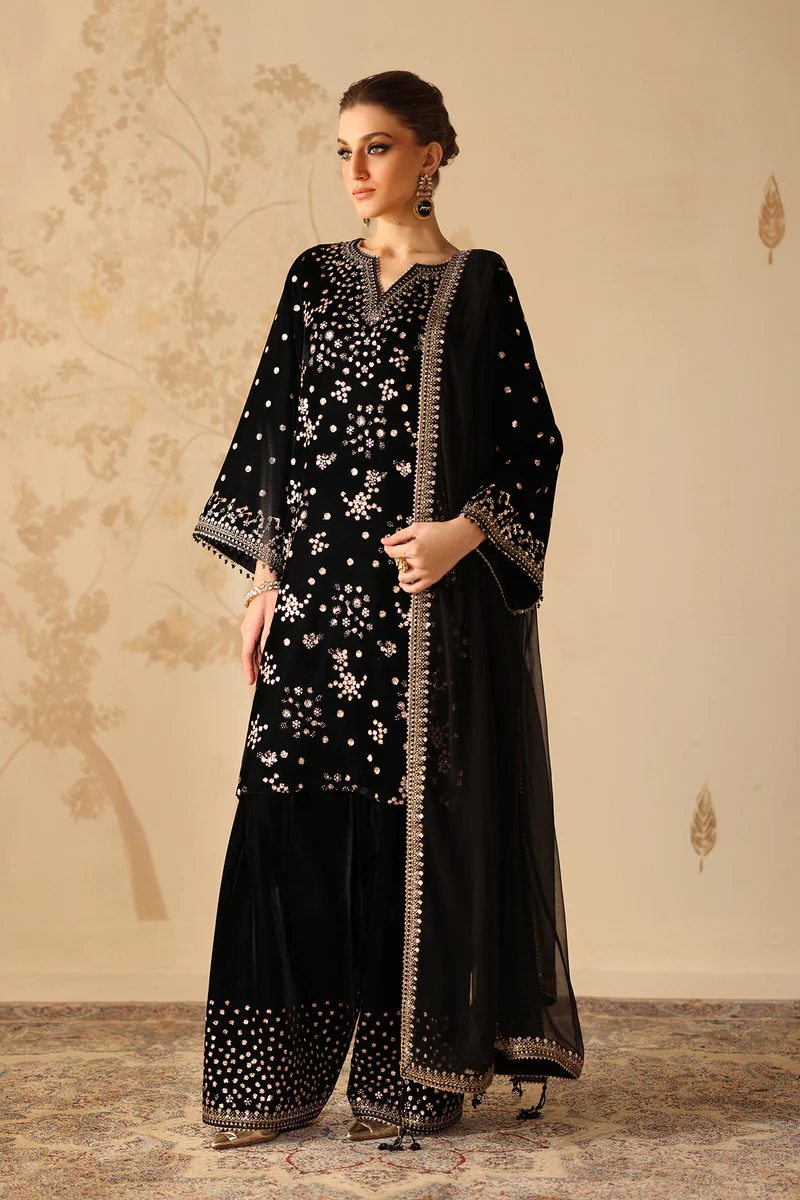EMBROIDERED VELVET UF-4316