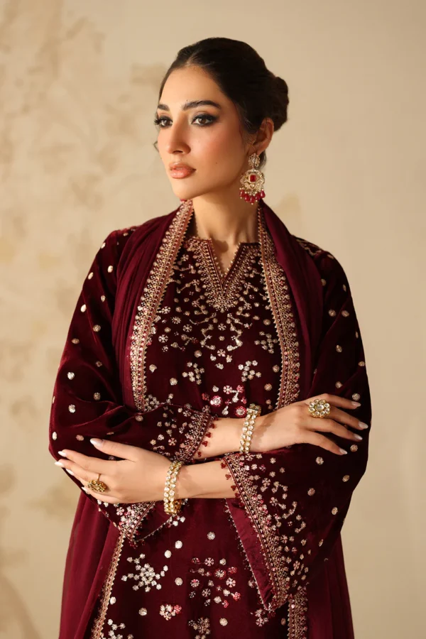 EMBROIDERED VELVET UF-4315 - Image 2