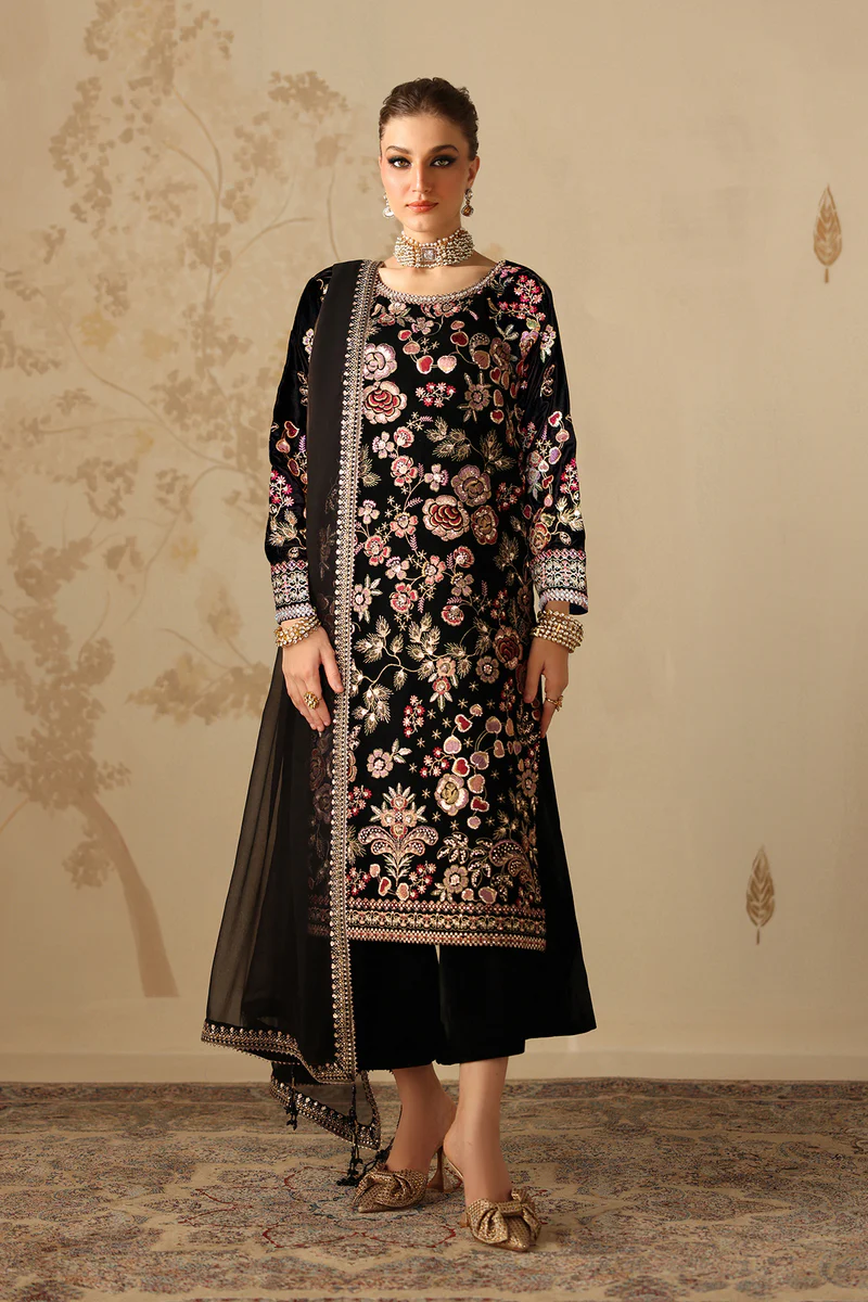 EMBROIDERED VELVET UF-4312