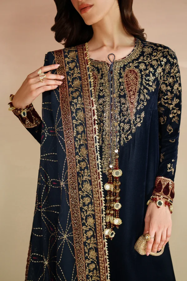Embroidered Velvet Formal VVF D-7 - Image 2