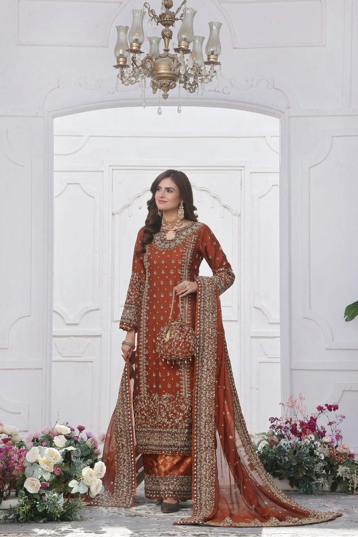 Luxury Hand Embellished 3pc - FW-09