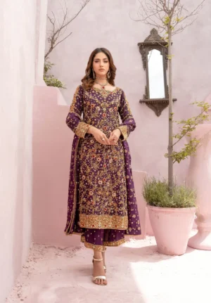 Hand Embellished 3pc Outfit - FW-02