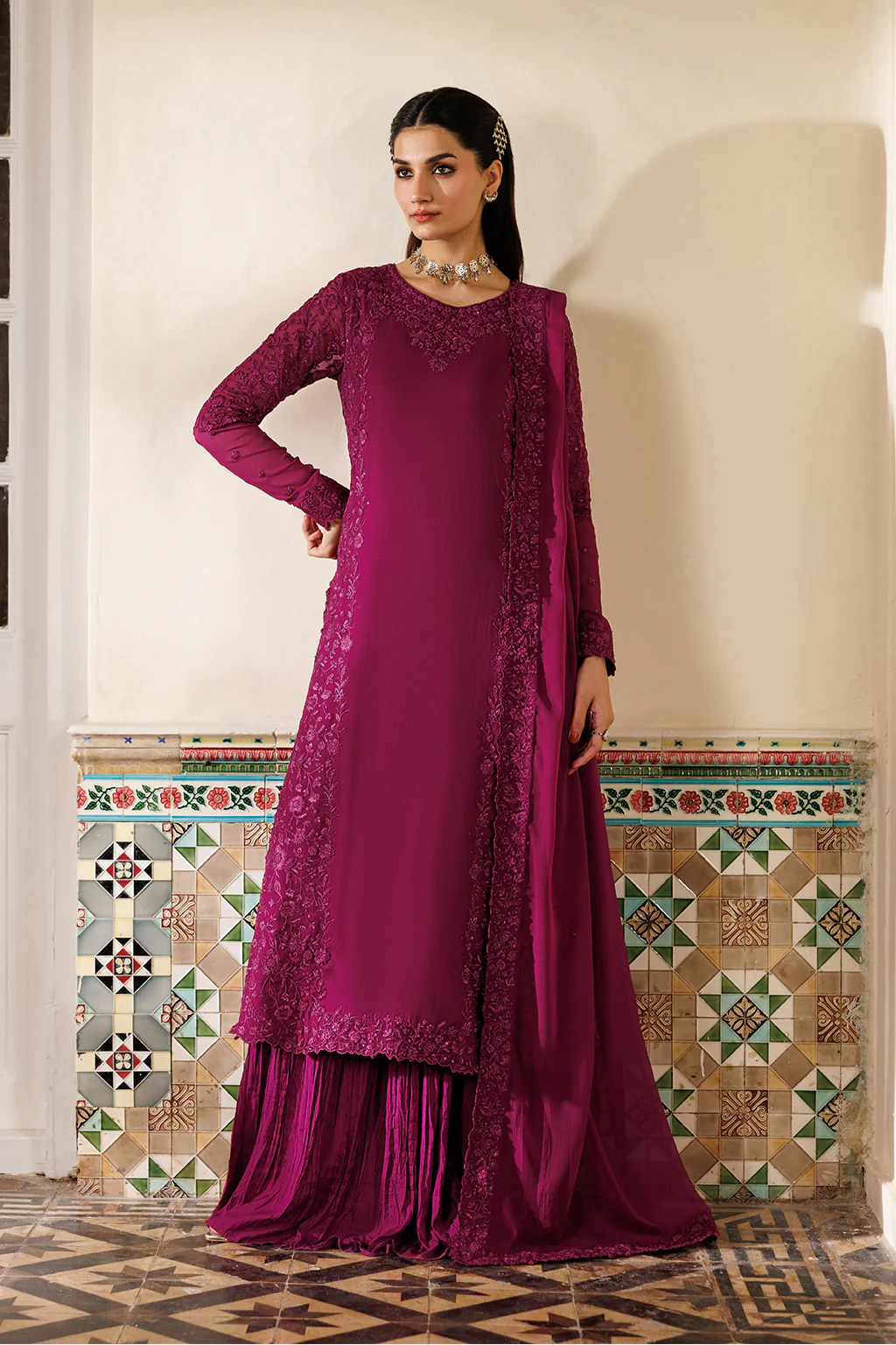 CC-93 Embroidered Chiffon