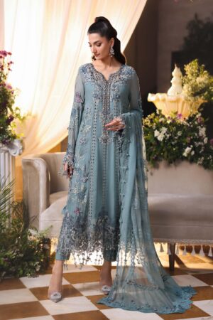 3 Piece Embroidered Chiffon Suit