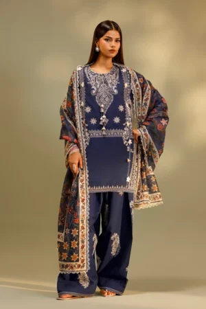 Embroidered 3 Piece Muzlin Suit