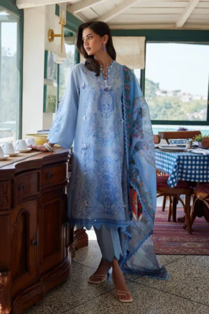 Embroidered 3 Piece Muzlin Suit