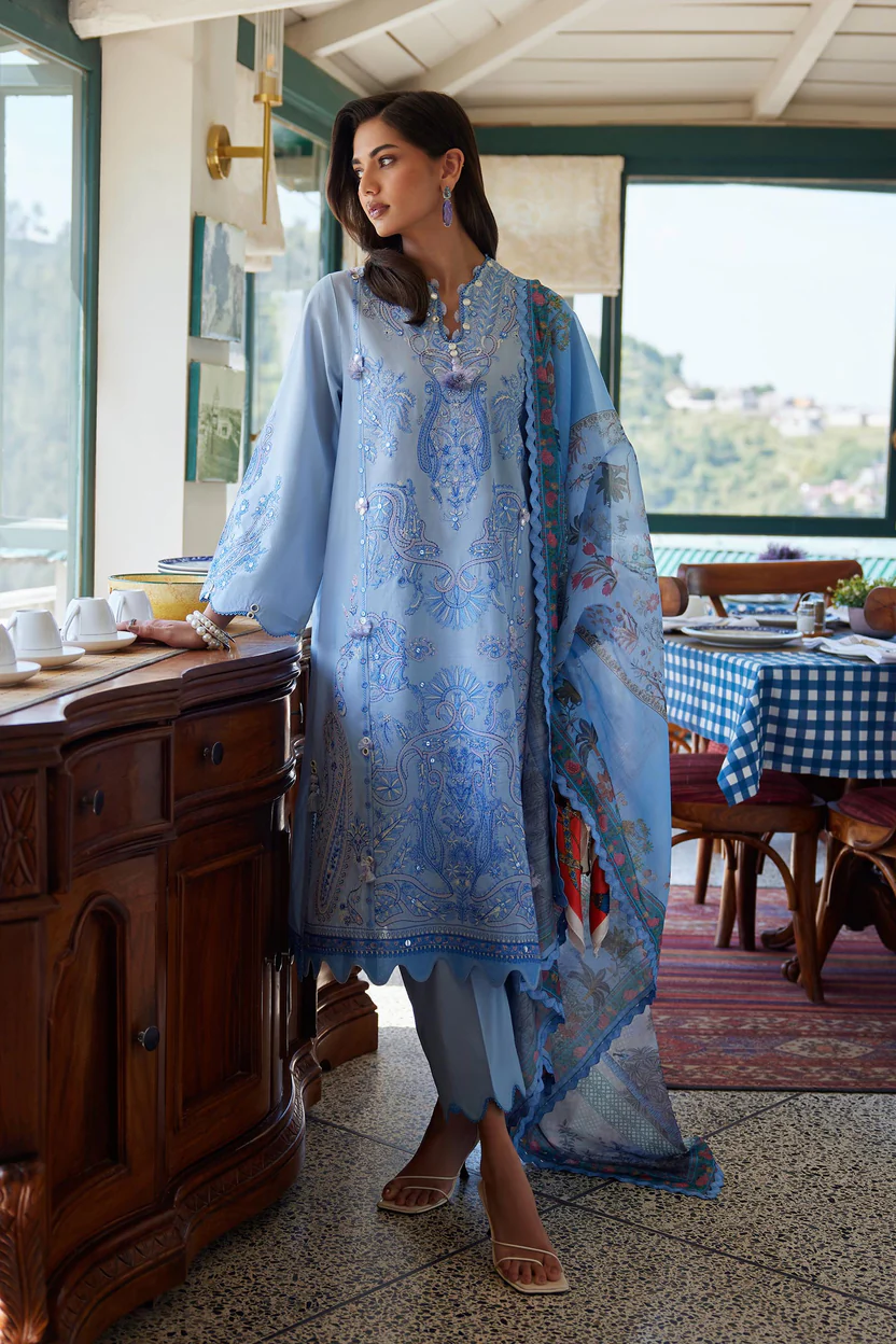 Embroidered 3 Piece Muzlin Suit