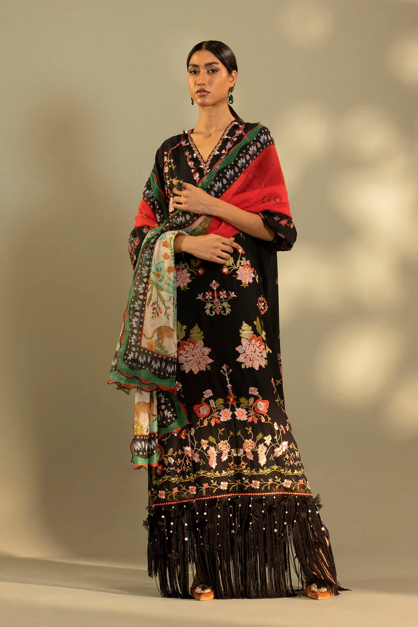 Embroidered 3 Piece Muzlin Suit