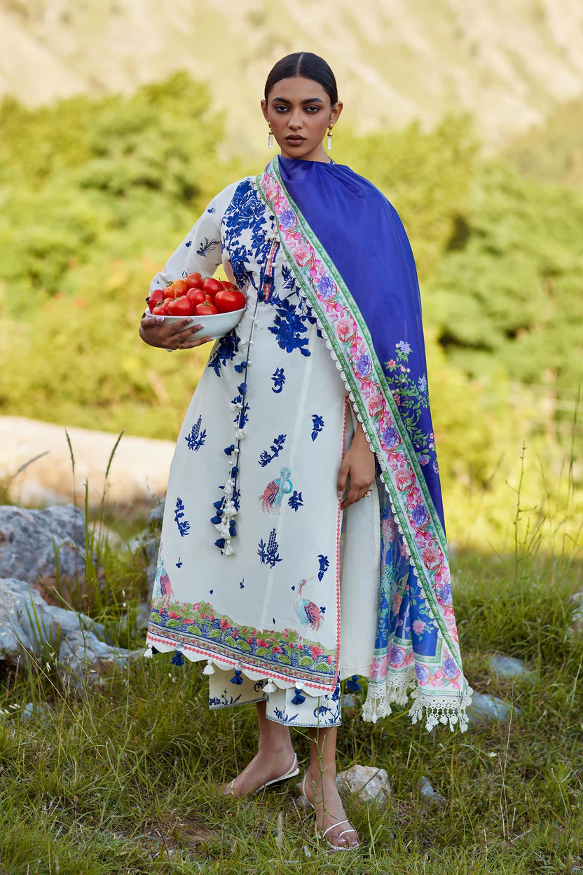 Embroidered 3 Piece Muzlin Suit
