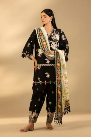 Embroidered 3 Piece Muzlin Suit