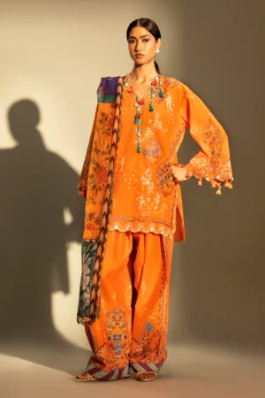 Embroidered 3 Piece Muzlin Suit