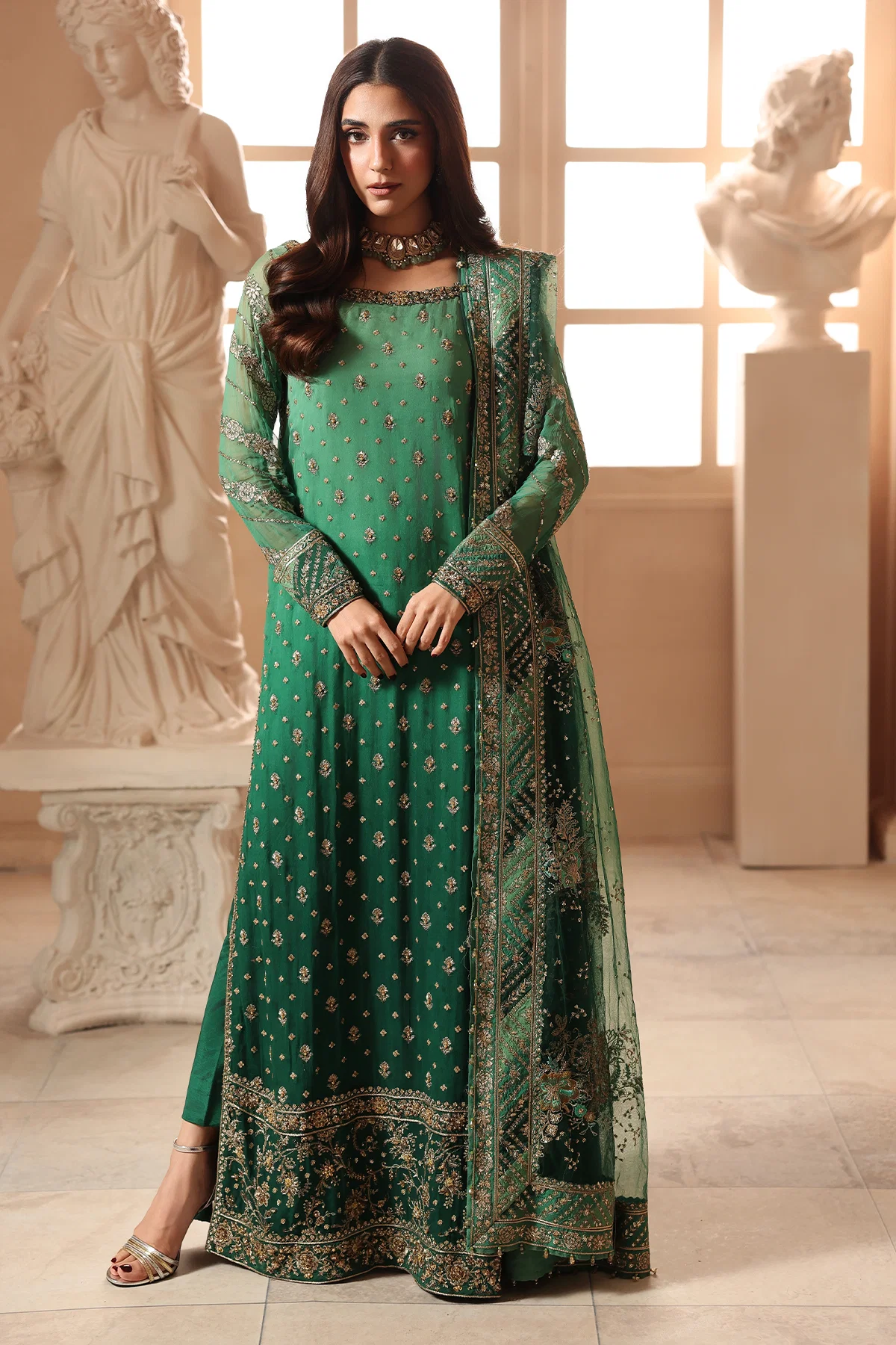 3-PC Embroidered Luxury Chiffon
