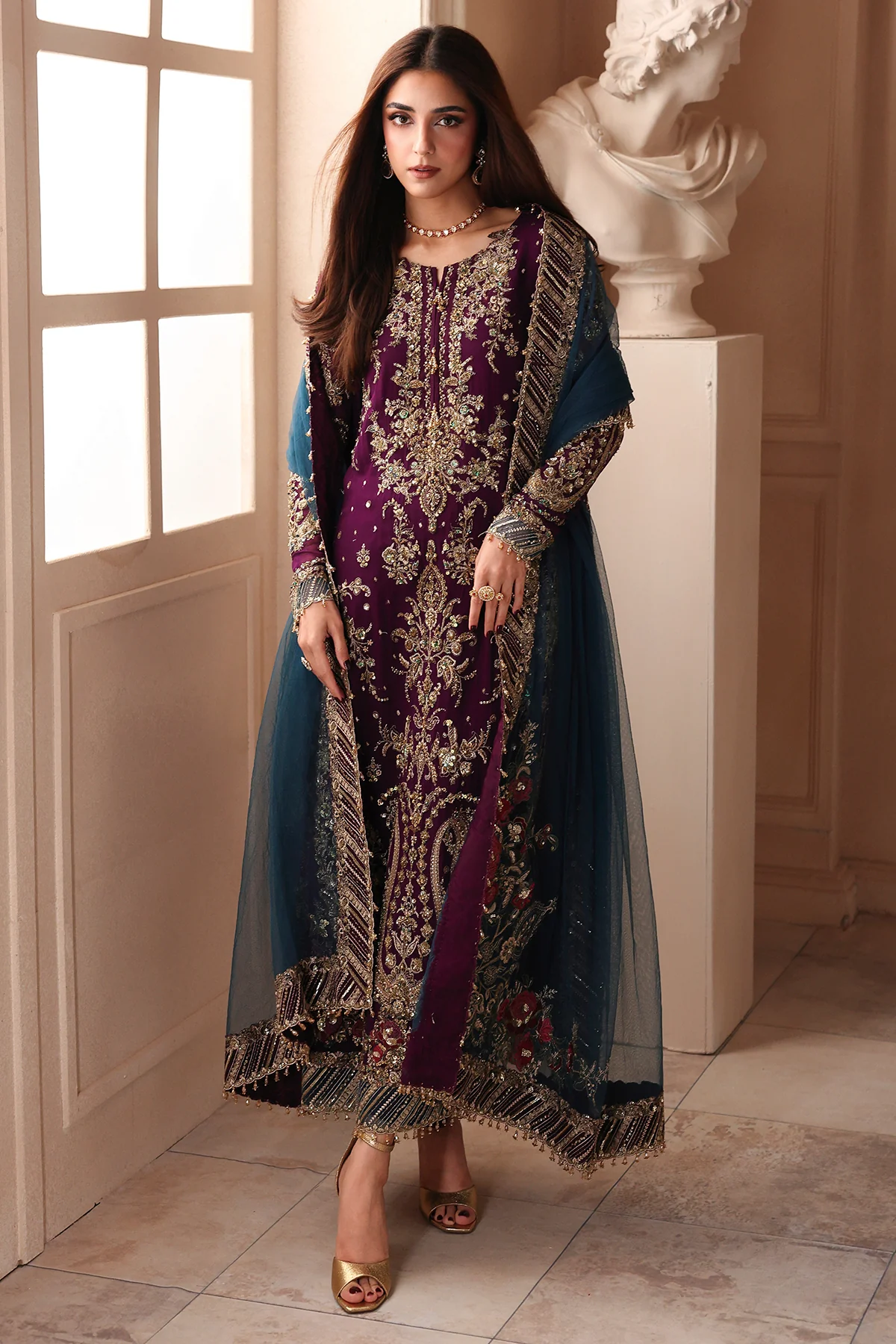 3-PC Embroidered Luxury Chiffon