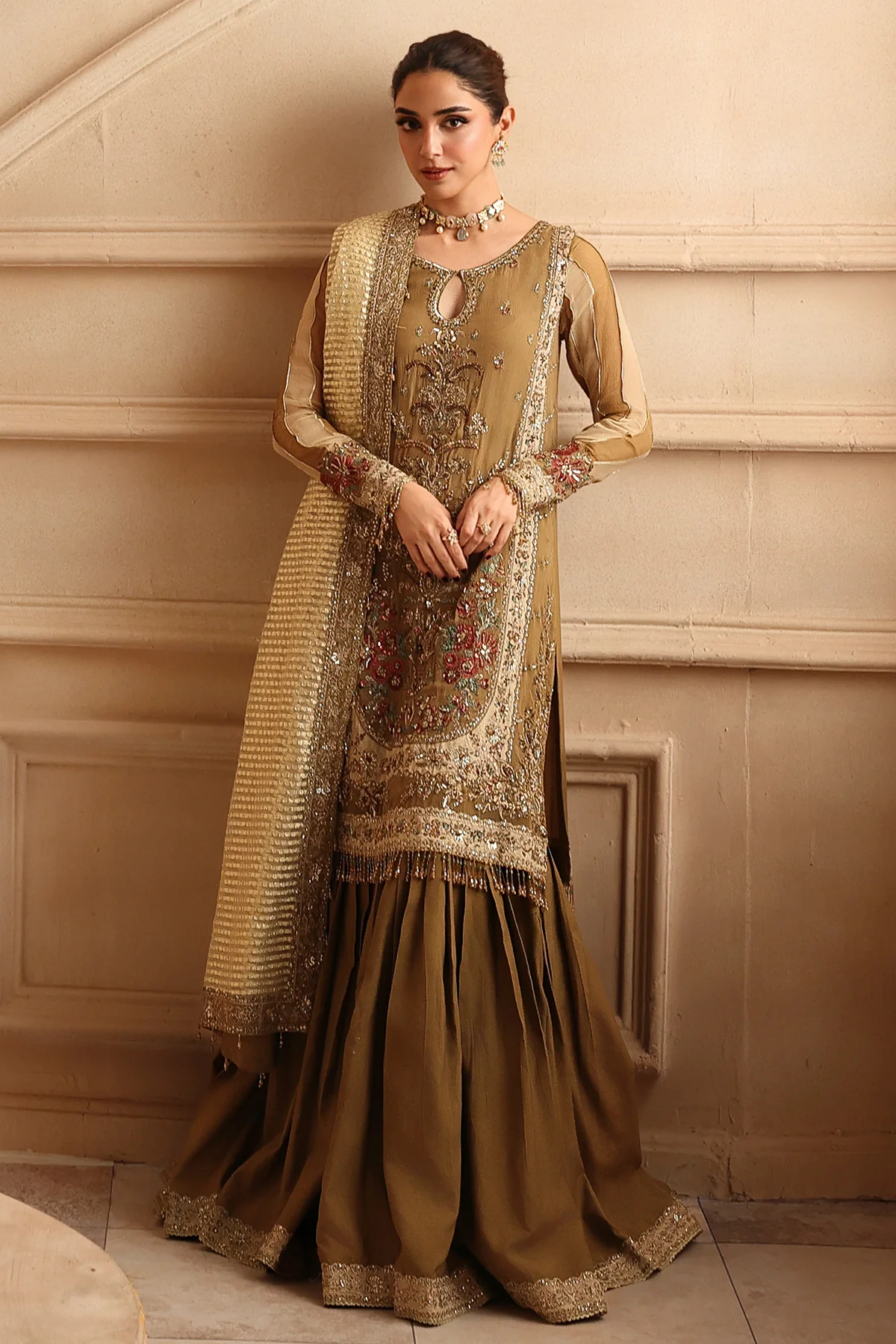 3-PC Embroidered Luxury Chiffon